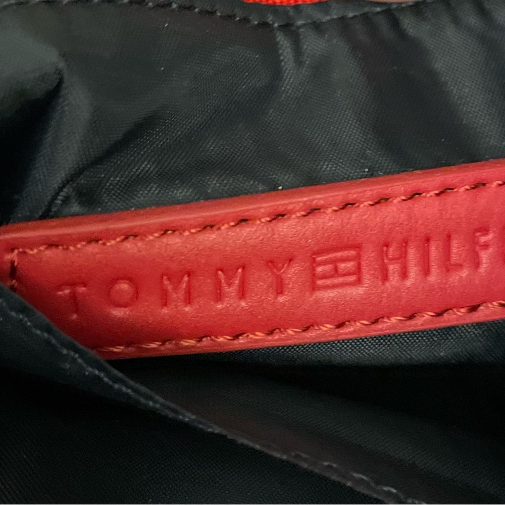 Tommy Hilfiger Blue Red Crossbody Bag with Geometric Pattern - Picture 7 of 10